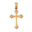 14k Yellow Gold Cross Charm