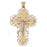 14k Gold Two Tone Crucifix Charm