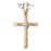 14k Gold Two Tone Cross with Dove Charm