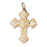 14k Yellow Gold Cross Charm