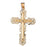 14k Yellow Gold Cross Charm