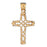 14k Yellow Gold Cross Charm