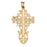 14k Yellow Gold Cross Charm