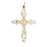 14k Yellow Gold Cross Charm