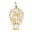 14k Yellow Gold Cross Charm