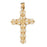 14k Yellow Gold Cross Charm