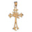 14k Yellow Gold Cross Charm