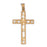 14k Yellow Gold Cross Charm