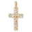 14k Yellow Gold Cross Charm