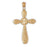 14k Yellow Gold Cross Charm