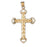 14k Yellow Gold Cross Charm