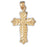 14k Yellow Gold Cross Charm