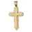 14k Yellow Gold Cross Charm