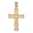 14k Yellow Gold Cross Charm