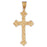 14k Yellow Gold Cross Charm