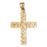 14k Yellow Gold Cross Charm