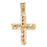 14k Yellow Gold Cross Charm