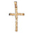 14k Yellow Gold Cross Charm