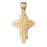 14k Yellow Gold Cross Charm