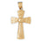 14k Yellow Gold Cross Charm