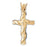 14k Yellow Gold Cross Charm