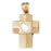 14k Yellow Gold Cross Charm