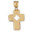 14k Yellow Gold Cross Charm