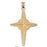 14k Yellow Gold Cross Charm