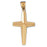 14k Yellow Gold Cross Charm