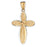 14k Yellow Gold Cross Charm