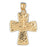 14k Yellow Gold Cross Charm