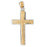 14k Yellow Gold Cross Charm