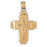 14k Yellow Gold Cross Charm