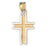 14k Yellow Gold Cross Charm