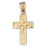 14k Yellow Gold Cross Charm