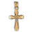 14k Yellow Gold Cross Charm