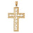 14k Yellow Gold Cross Charm