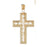 14k Yellow Gold Cross Charm