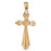 14k Yellow Gold Cross Charm