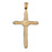 14k Yellow Gold Cross Charm