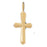 14k Yellow Gold Cross Charm