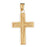 14k Yellow Gold Cross Charm