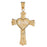 14k Yellow Gold Cross Charm