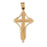 14k Yellow Gold Cross Charm