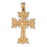 14k Yellow Gold Cross Charm