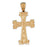 14k Yellow Gold Cross Charm