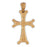 14k Yellow Gold Cross Charm