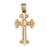 14k Yellow Gold Cross Charm