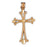 14k Yellow Gold Cross Charm