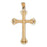 14k Yellow Gold Cross Charm